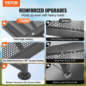VEVOR adjustable-height stand set from 21 to 33 inches for goat care