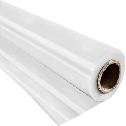 VEVOR greenhouse film 10x25ft covers a DIY hoop house for garden protection.