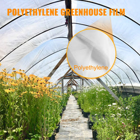 VEVOR greenhouse film on roll storage for easy reuse.