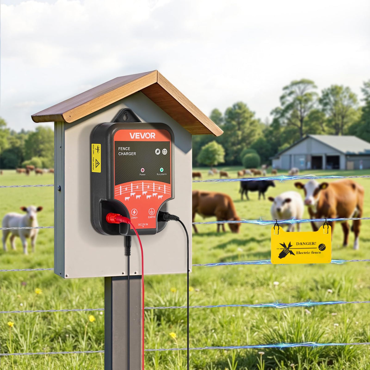 VEVOR grounding stake depth guidance for optimal conductivity in moist soil.