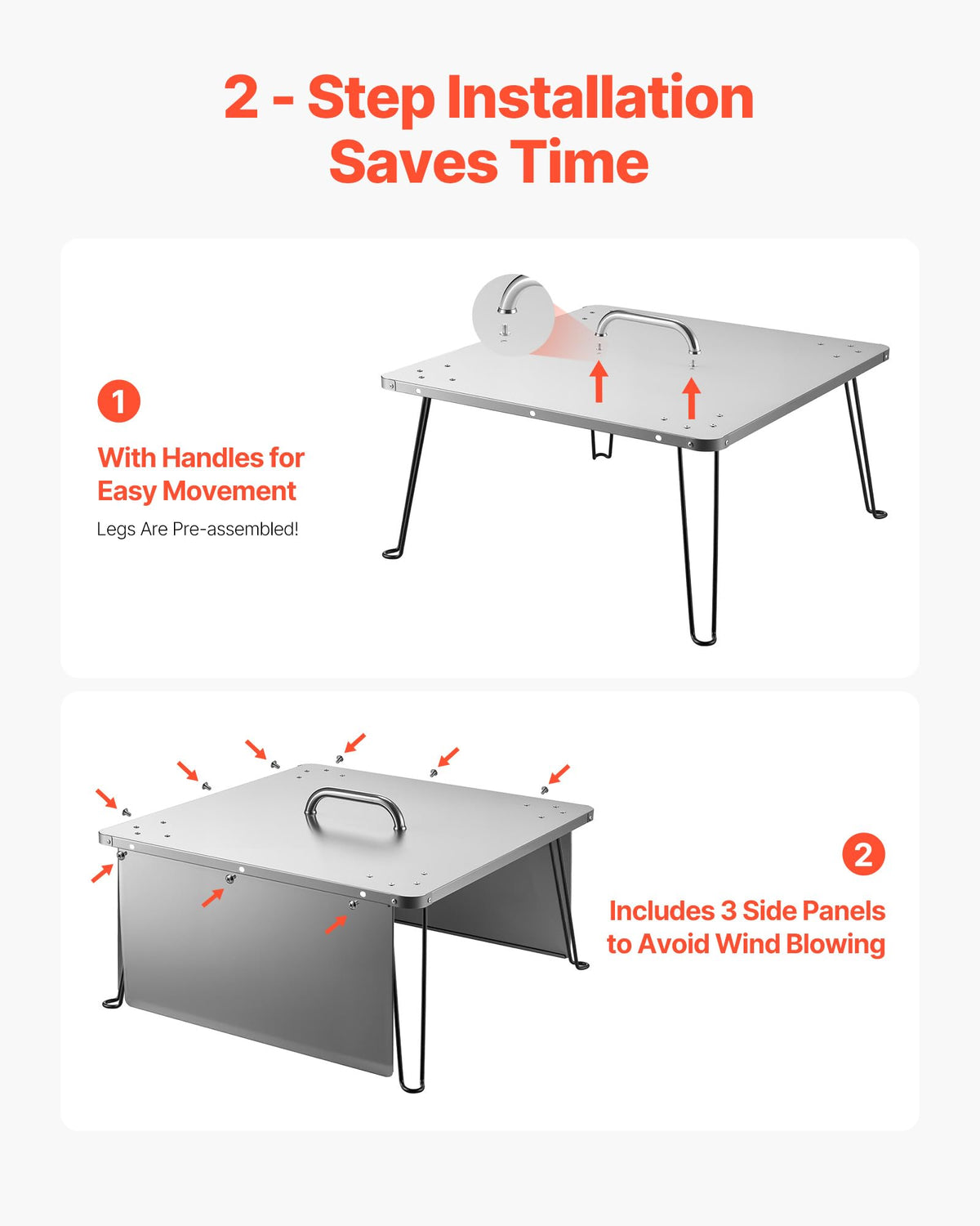 VEVOR heat diffusion outward keeps seating area warm