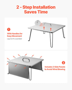 VEVOR heat diffusion outward keeps seating area warm