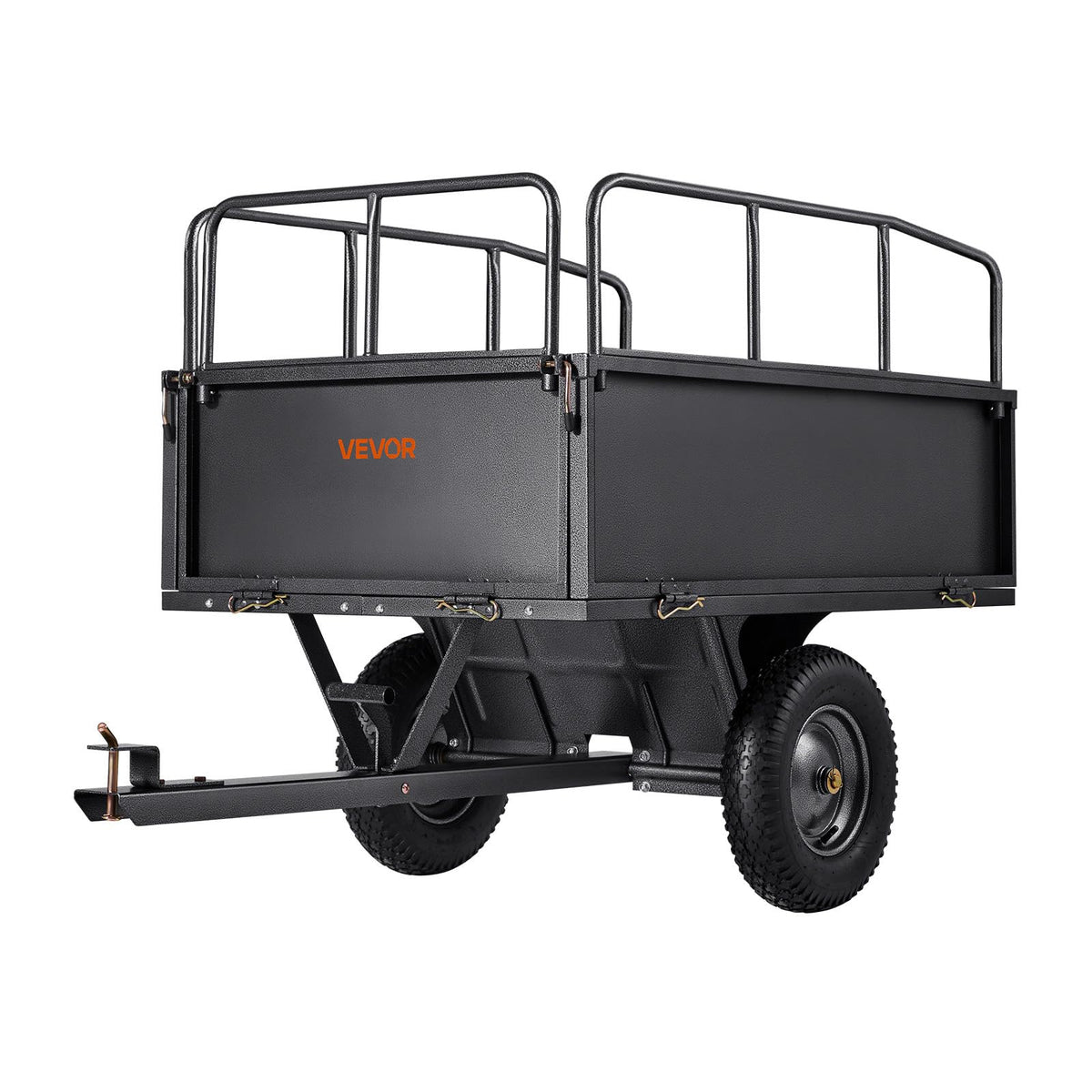VEVOR heavy-duty trailer supports easy dumping and quick cleanup