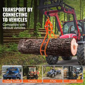 Heavy-duty load capacity of 3307 lbs on the VEVOR grapple