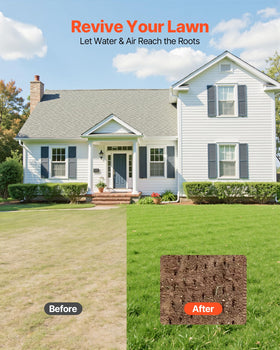 VEVOR heavy-duty steel build for long-term lawn maintenance