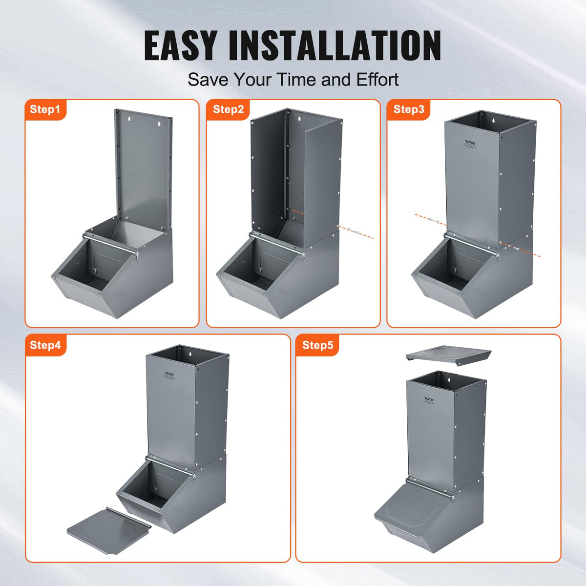 VEVOR hog feeder vertical design saves space on farm