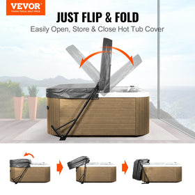 VEVOR lift's adjustable sides fit many tubs while freeing floor space.