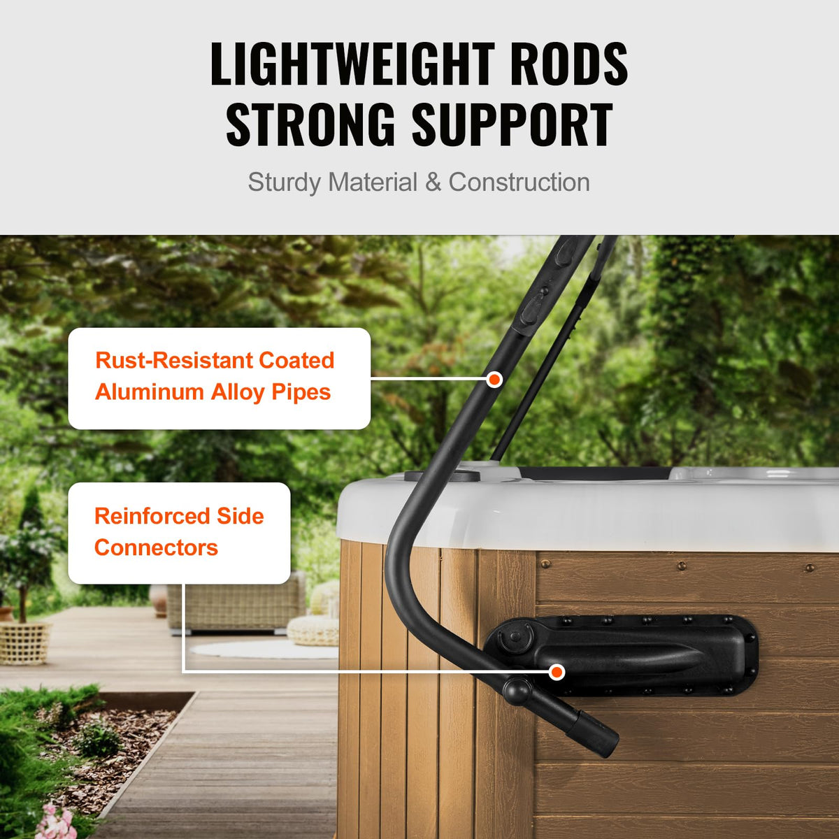 VEVOR hot tub cover lift padded handle offers comfortable grip