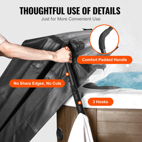 VEVOR three-towel-hooks keep essentials within reach.