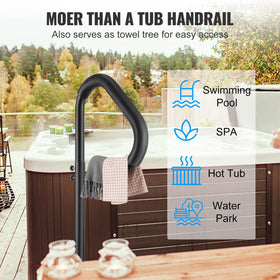 VEVOR spa handrail suitable for indoor and outdoor use.