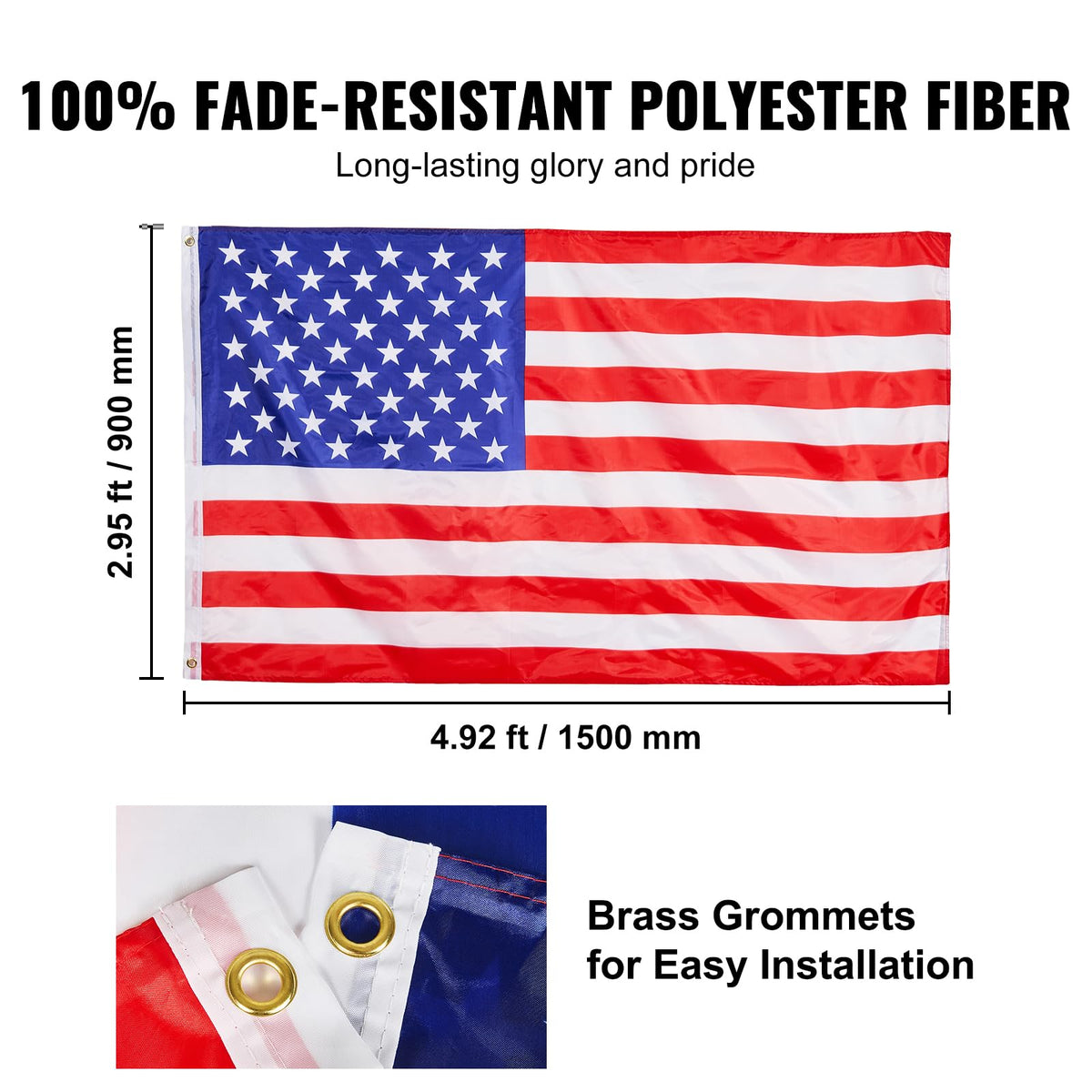 VEVOR installation accessories simplify DIY flag pole setup
