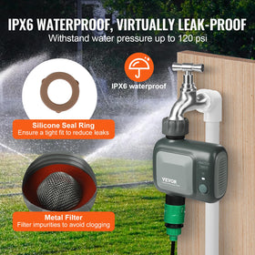 Rugged IPX6 exterior withstands weather and high pressure.
