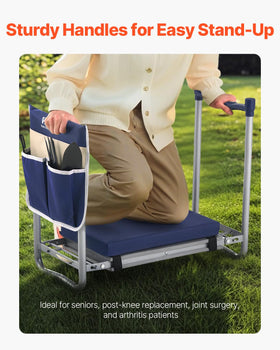 VEVOR kneeler with tool bags keeps essentials within reach