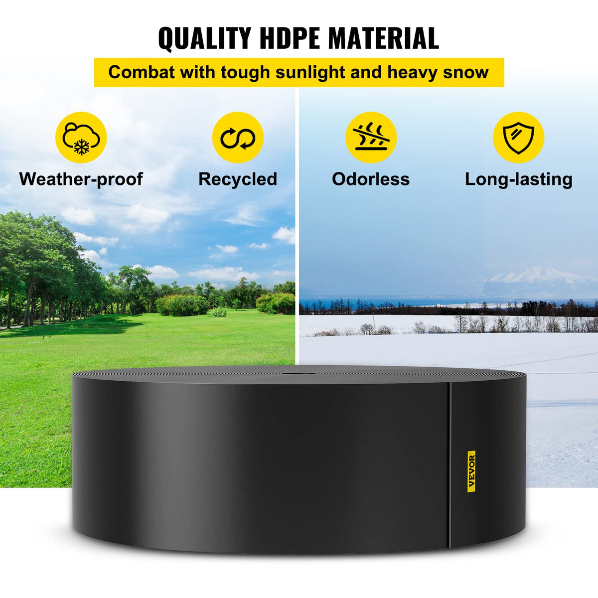 VEVOR landscape edging durable-hdpe-material withstands weather