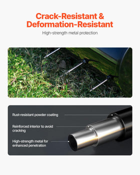 VEVOR lawn aerator provides 2-inch deep aeration for deeper root access.