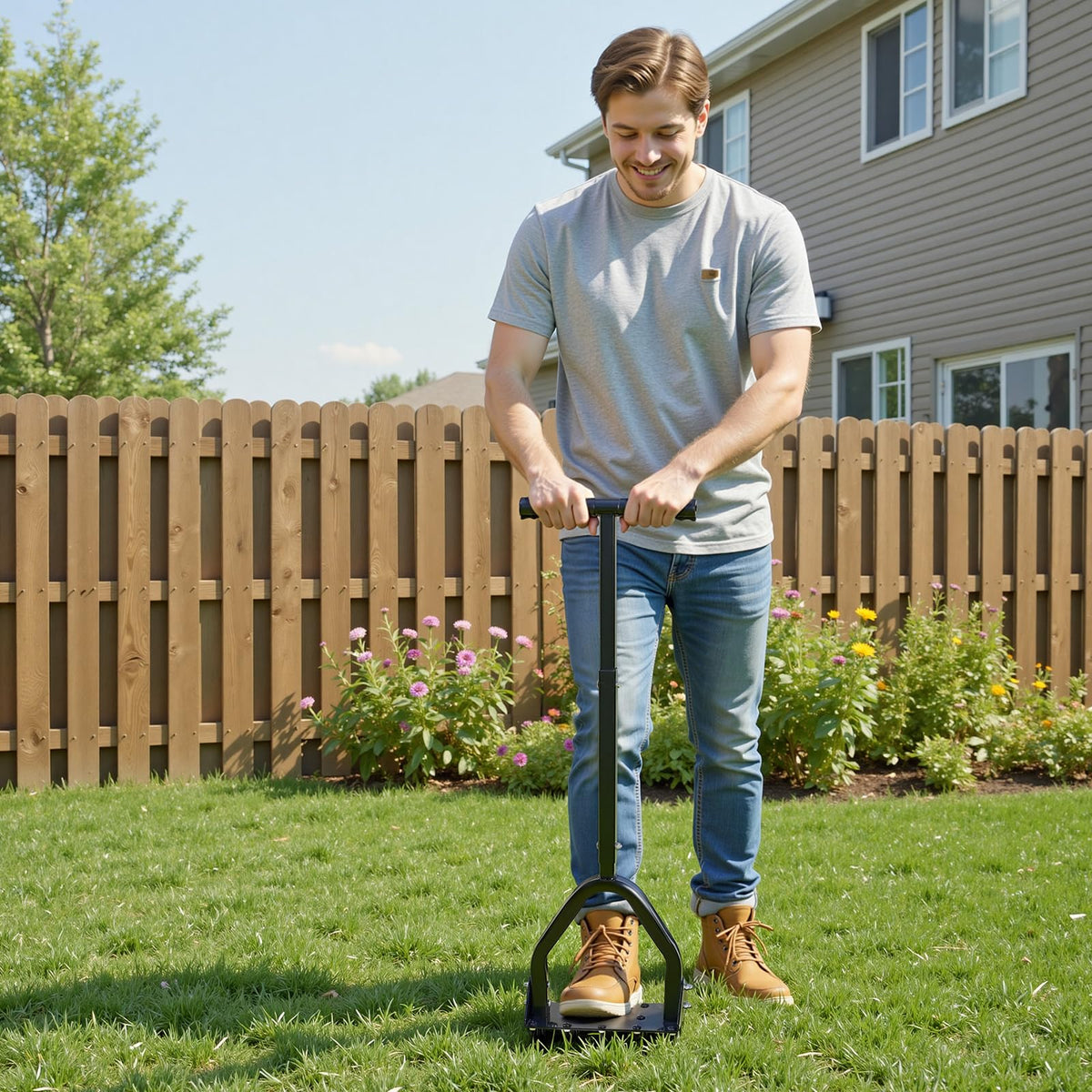 VEVOR compact design fits into tight spaces for aeration.
