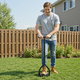 VEVOR compact design fits into tight spaces for aeration.