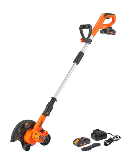 VEVOR Lawn Edger with 9-inch blade in action for clean, defined lawn edges.
