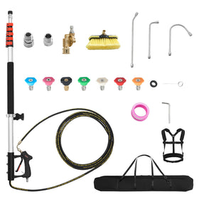 VEVOR lightweight aluminum pole with padded grip to reduce fatigue