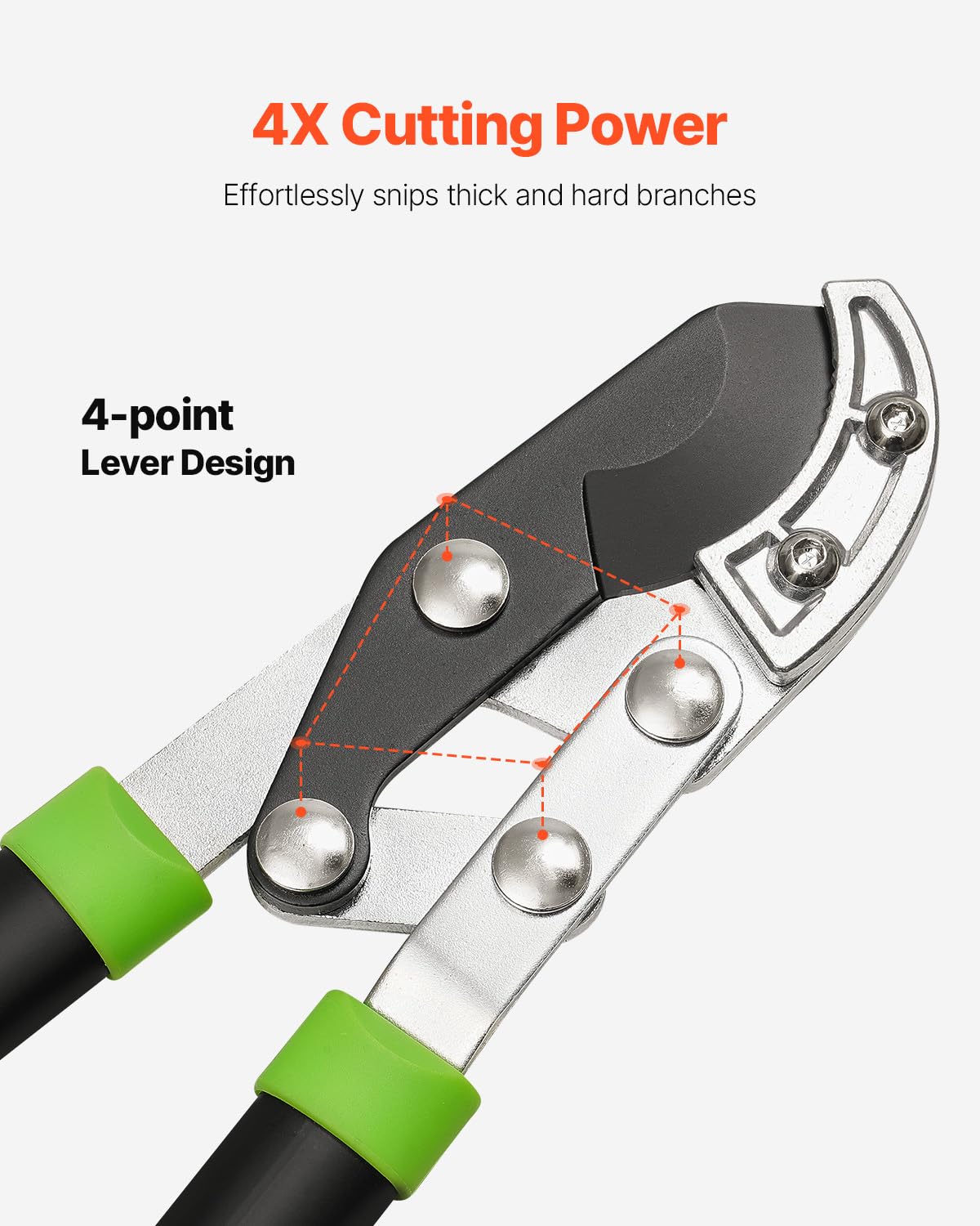 VEVOR loppers 2-inch cutting capacity for thick branches