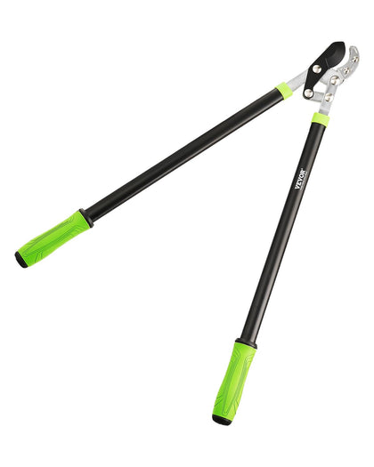 VEVOR loppers blade close-up shows a sharp steel edge for clean cuts