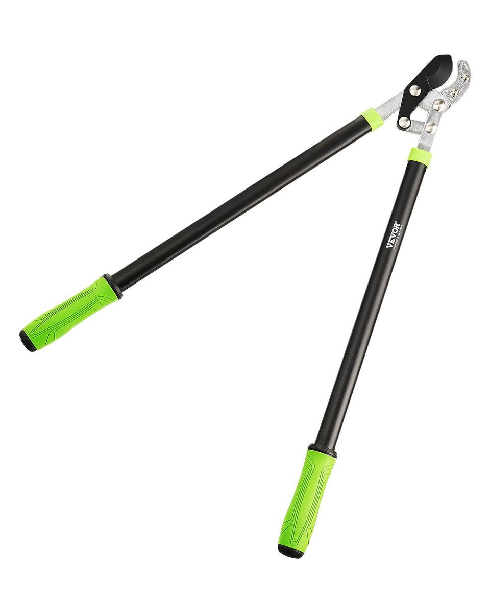 VEVOR loppers blade close-up shows a sharp steel edge for clean cuts