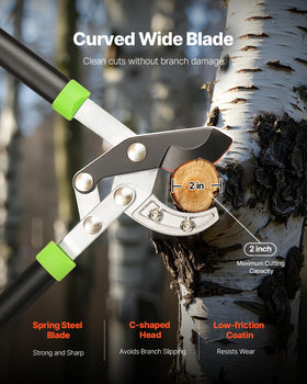 VEVOR loppers ergonomic handles offer comfortable grip and reduced fatigue