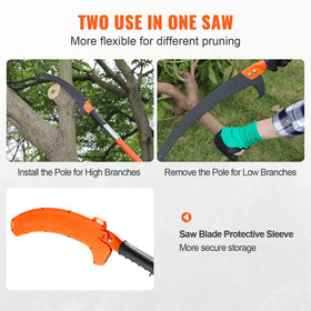 VEVOR Manual Pole Saw bottom hook knife for freeing stuck branches