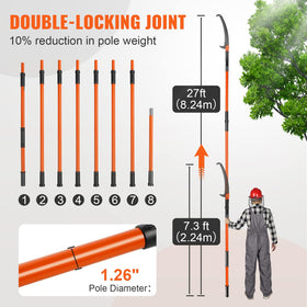 VEVOR Manual Pole Saw double lock design for secure use