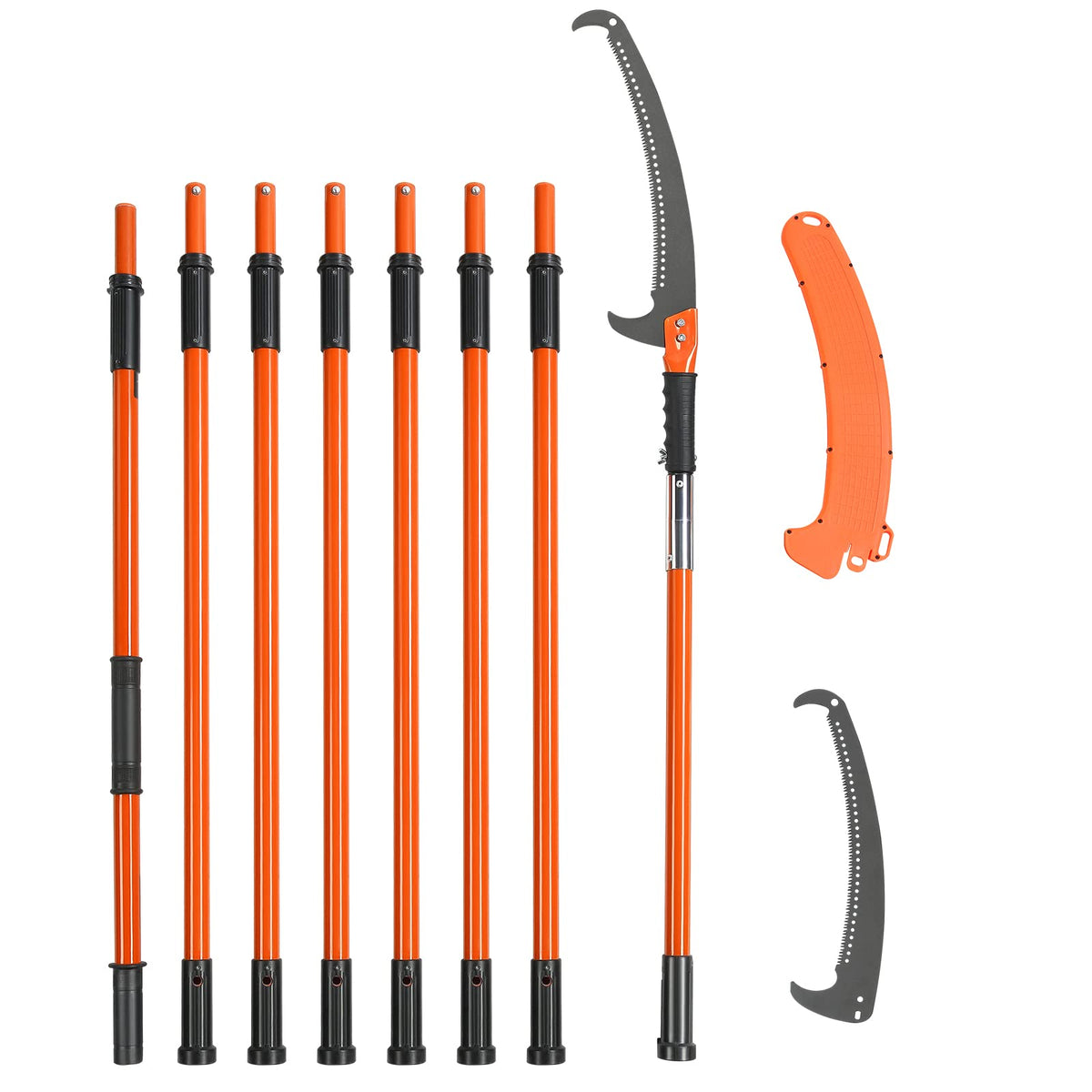 VEVOR Manual Pole Saw ideal for palms and shrubs pruning