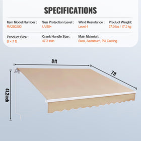 VEVOR thickened aluminum top tube keeps fabric taut
