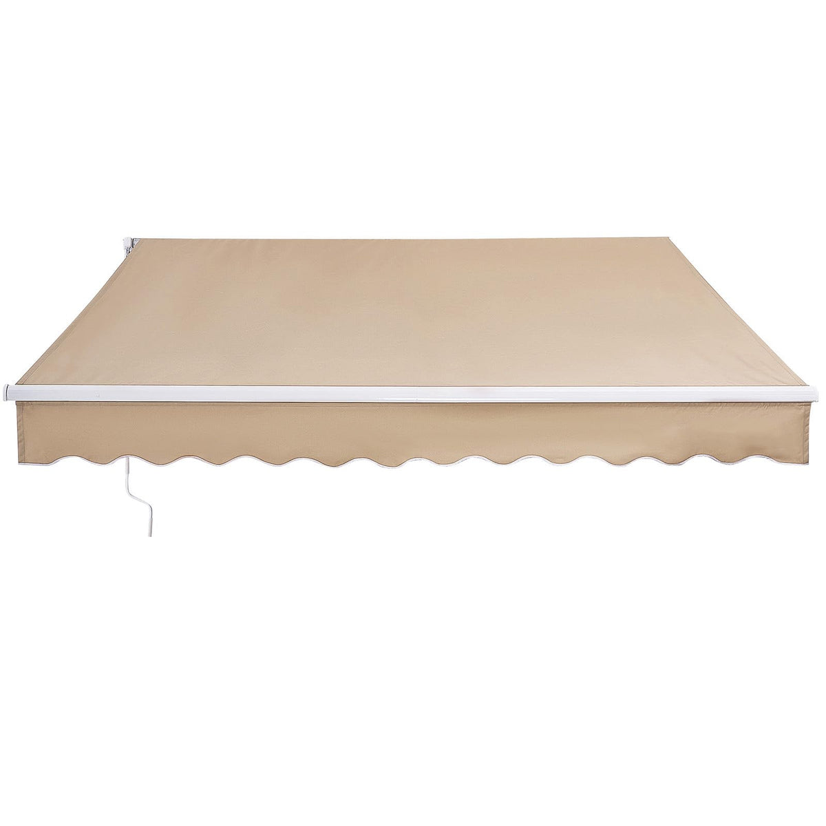 VEVOR retractable awning blocks sun along balconies and patios