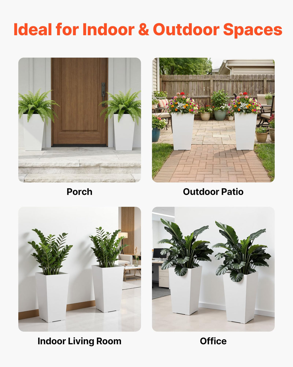 Modern striped look from VEVOR adds clean, contemporary charm.