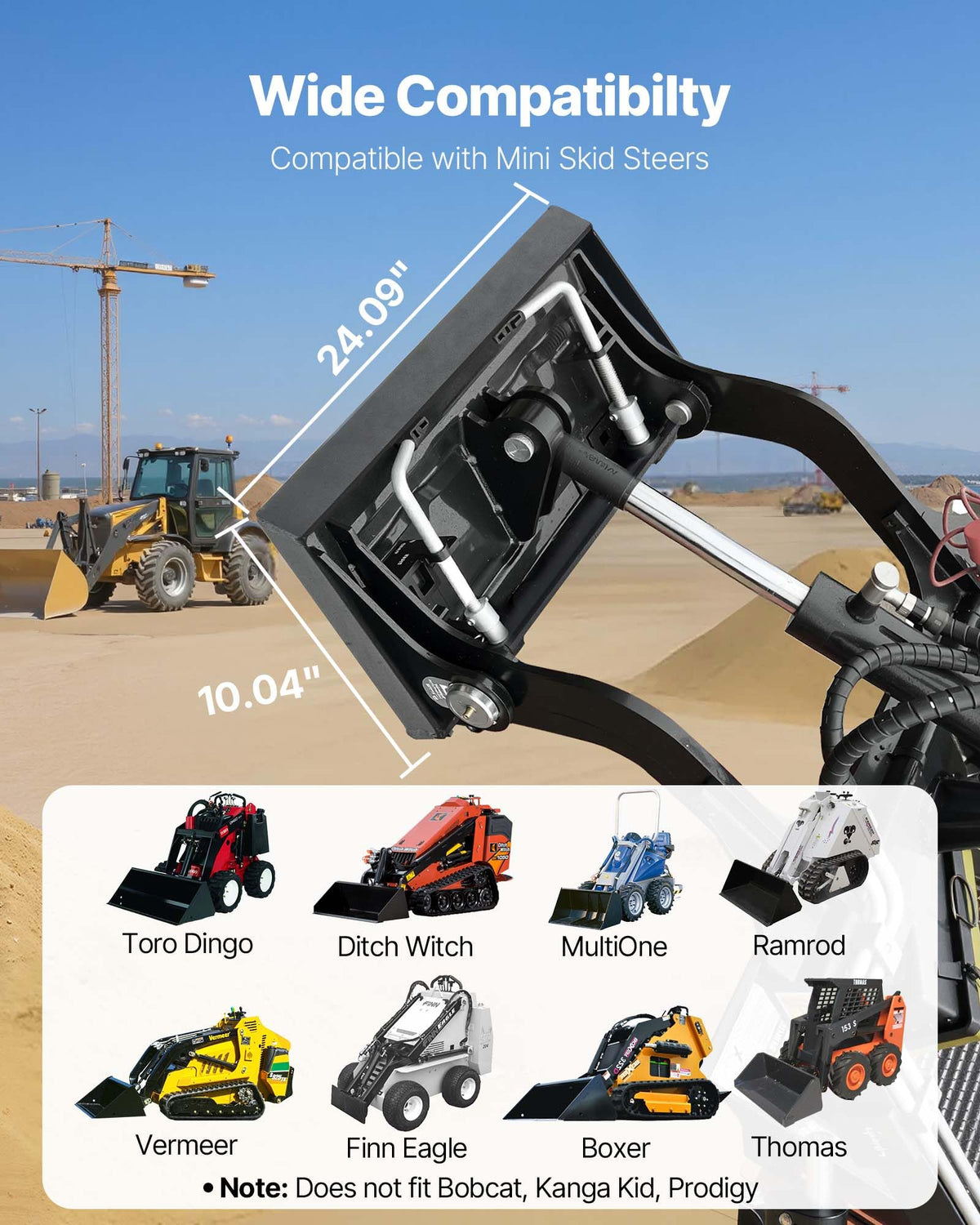 VEVOR mount plate supports up to 1500 lbs for heavy-duty tasks.