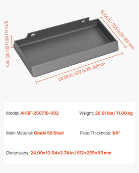 VEVOR compatible with Toro and Dingo skid steers for flexible use.
