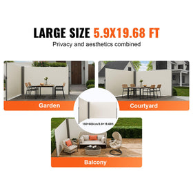 VEVOR multi-functional patio screen for privacy.