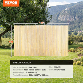 VEVOR natural slats include care tips like linseed oil for lasting appearance.