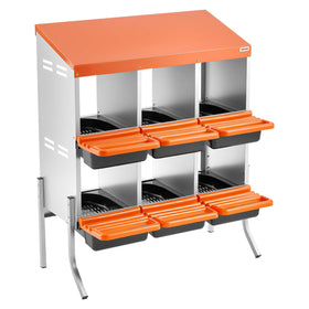 VEVOR orange nesting box adds color and easy access