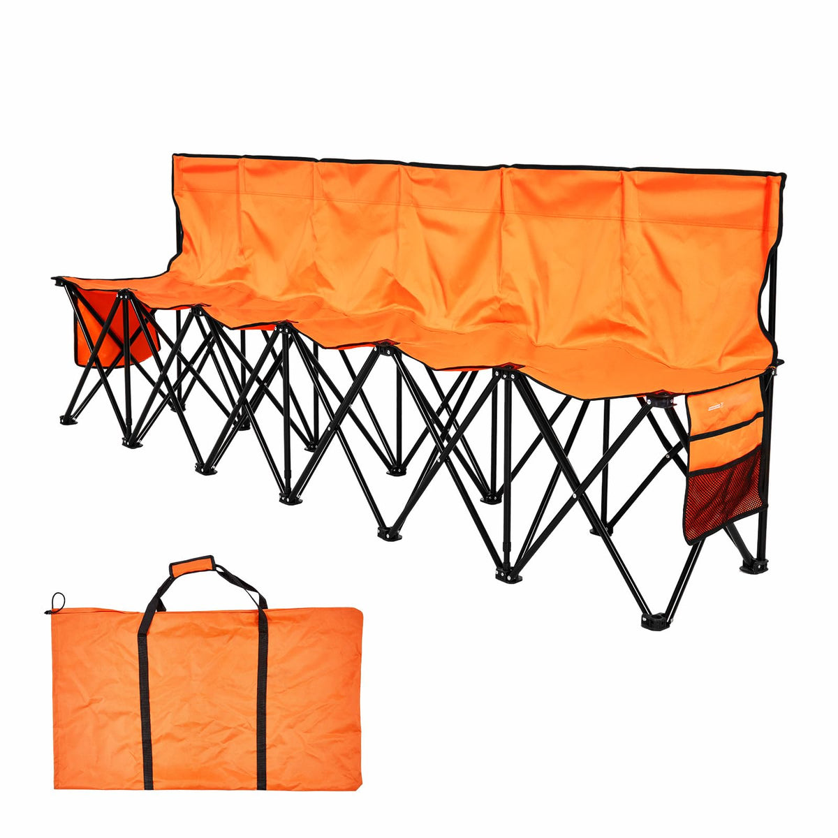 VEVOR orange sideline bench increases field visibility