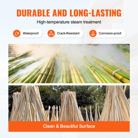 VEVOR outdoor bamboo fence panel ideal for poolside or backyard room dividers.