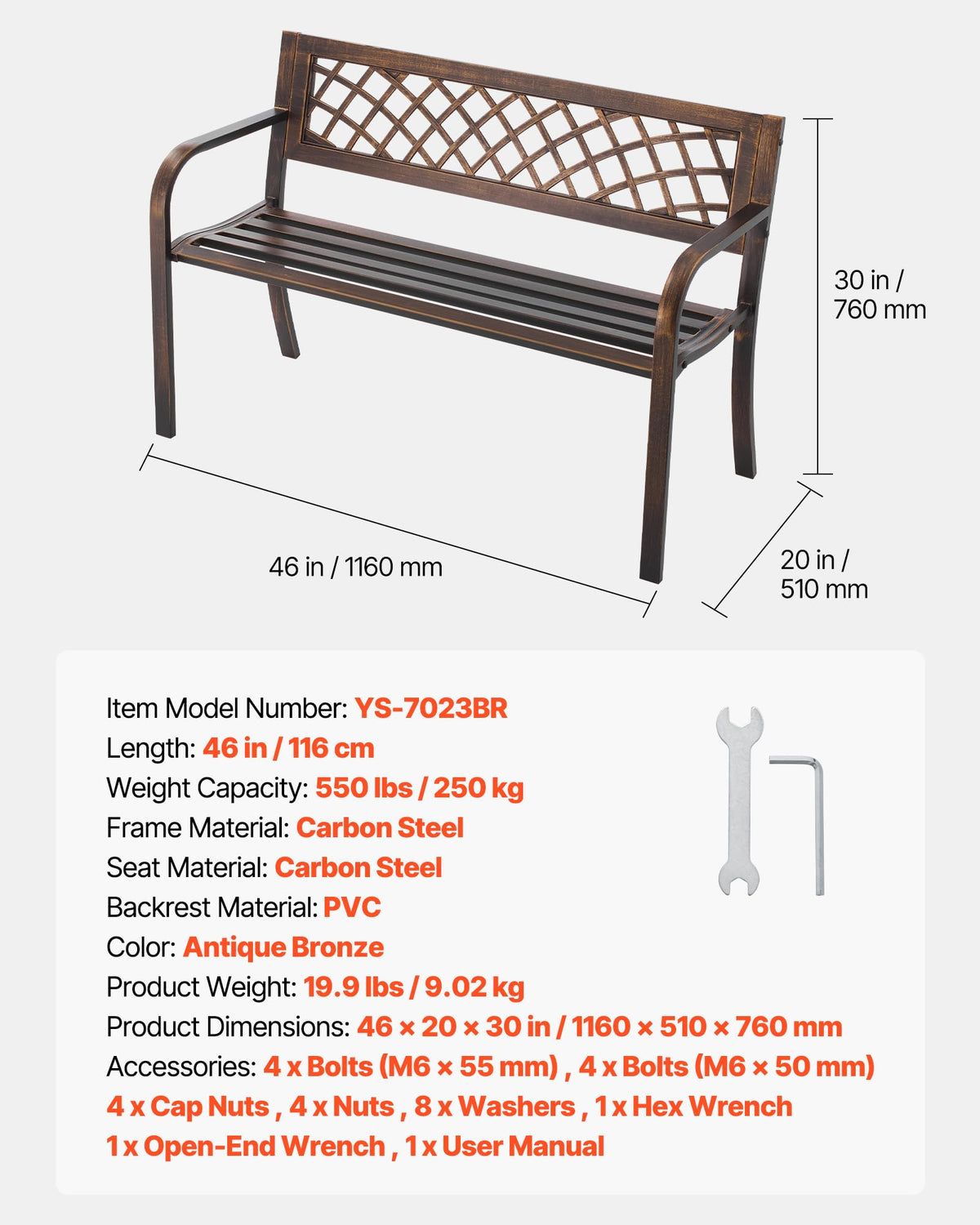 VEVOR easy assembly with preassembled parts and included hardware