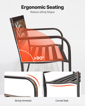 VEVOR curved seat design enhances hip and leg comfort while seated