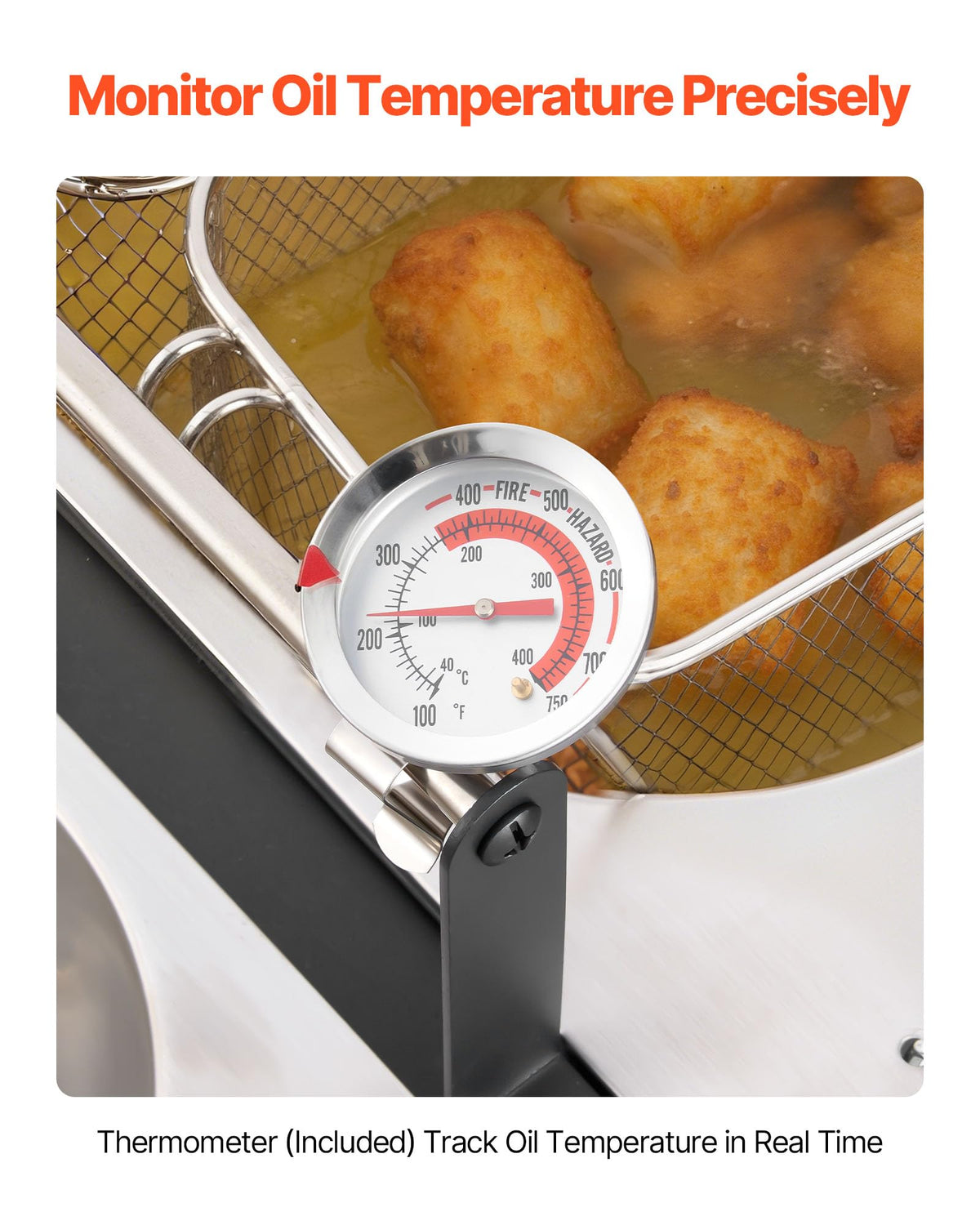 VEVOR side tool basket keeping frying utensils within reach