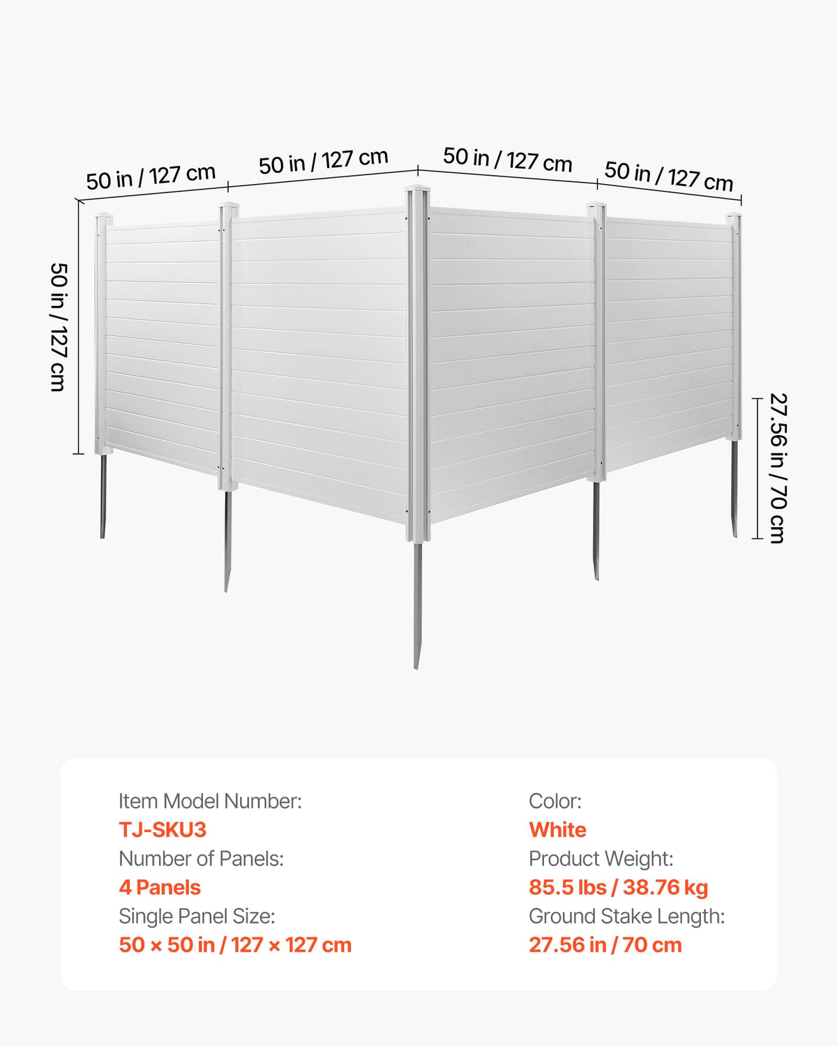 VEVOR A/C unit cover with vinyl panels reducing visual clutter