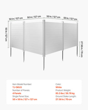 VEVOR A/C unit cover with vinyl panels reducing visual clutter