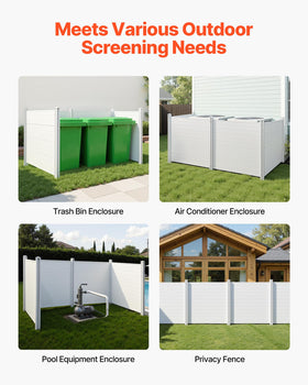 VEVOR Trash bin enclosure hides waste for a neater backyard
