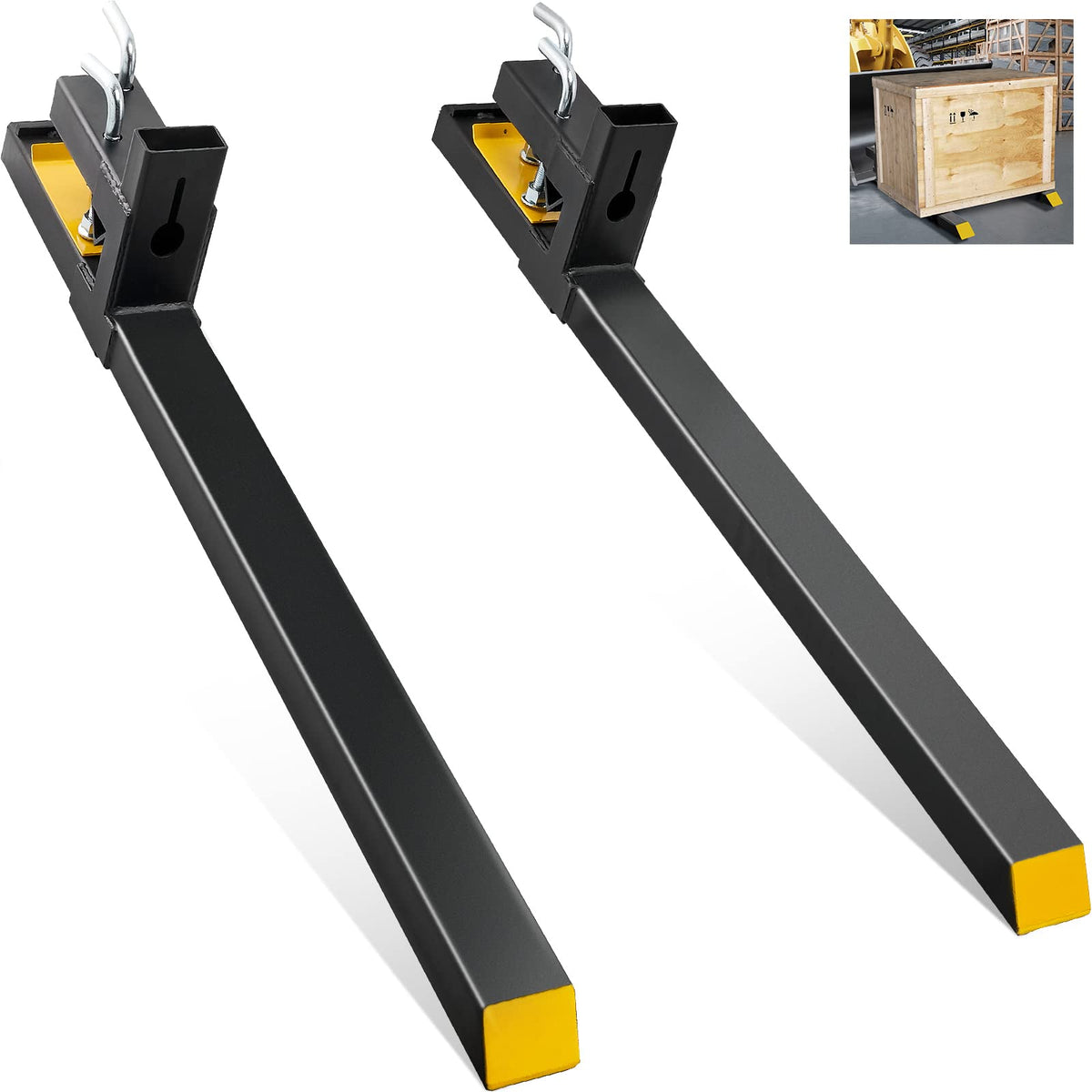 VEVOR pallet forks 60in over bucket for easy attachment and lifting