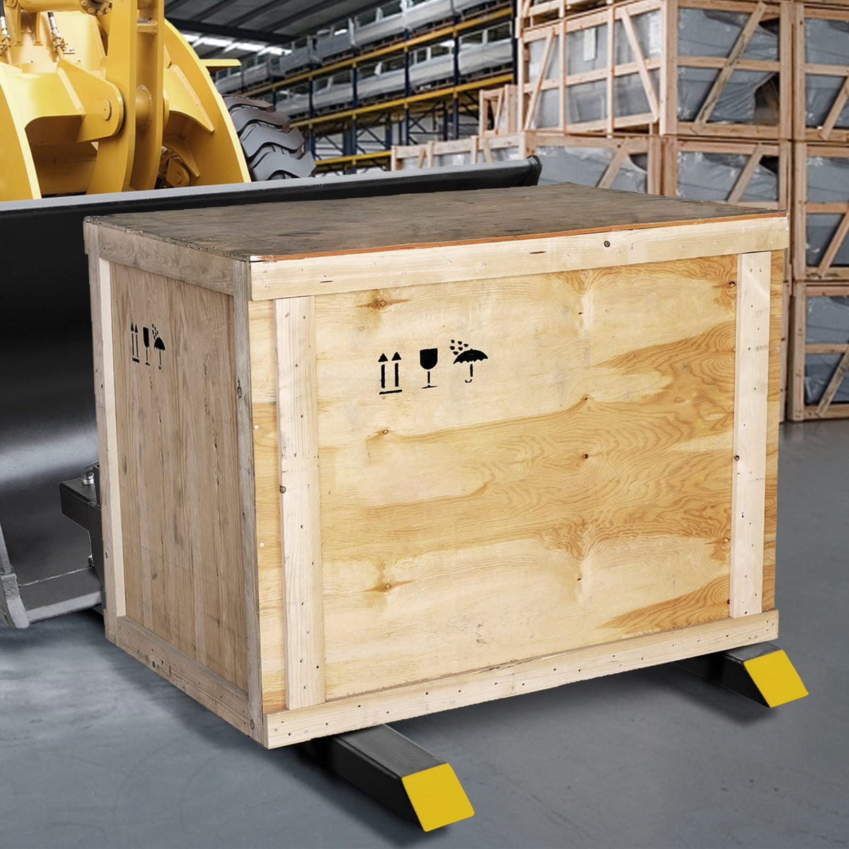 VEVOR pallet forks with 43in fork length and 60in overall length
