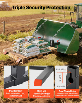VEVOR pallet forks use grade 8.8 bolts for strong clamping