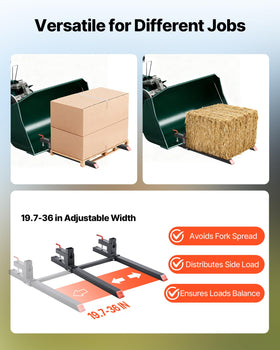 VEVOR pallet forks quick clamp-on installation for fast setup